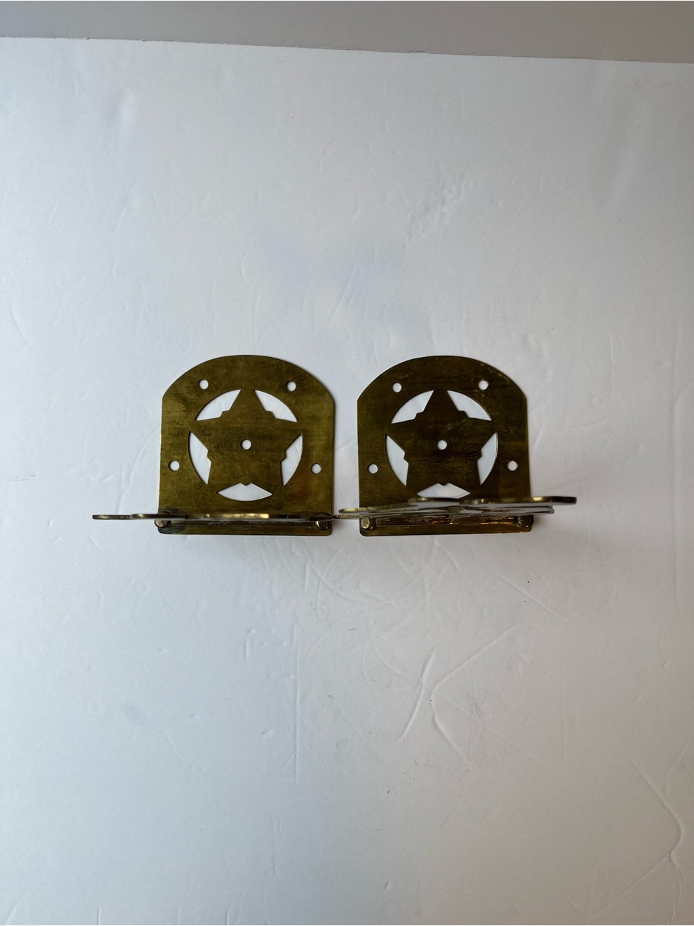 Vintage Solid Brass Bookends Chinese Fu Character Folding bookends - Picture 8 of 14